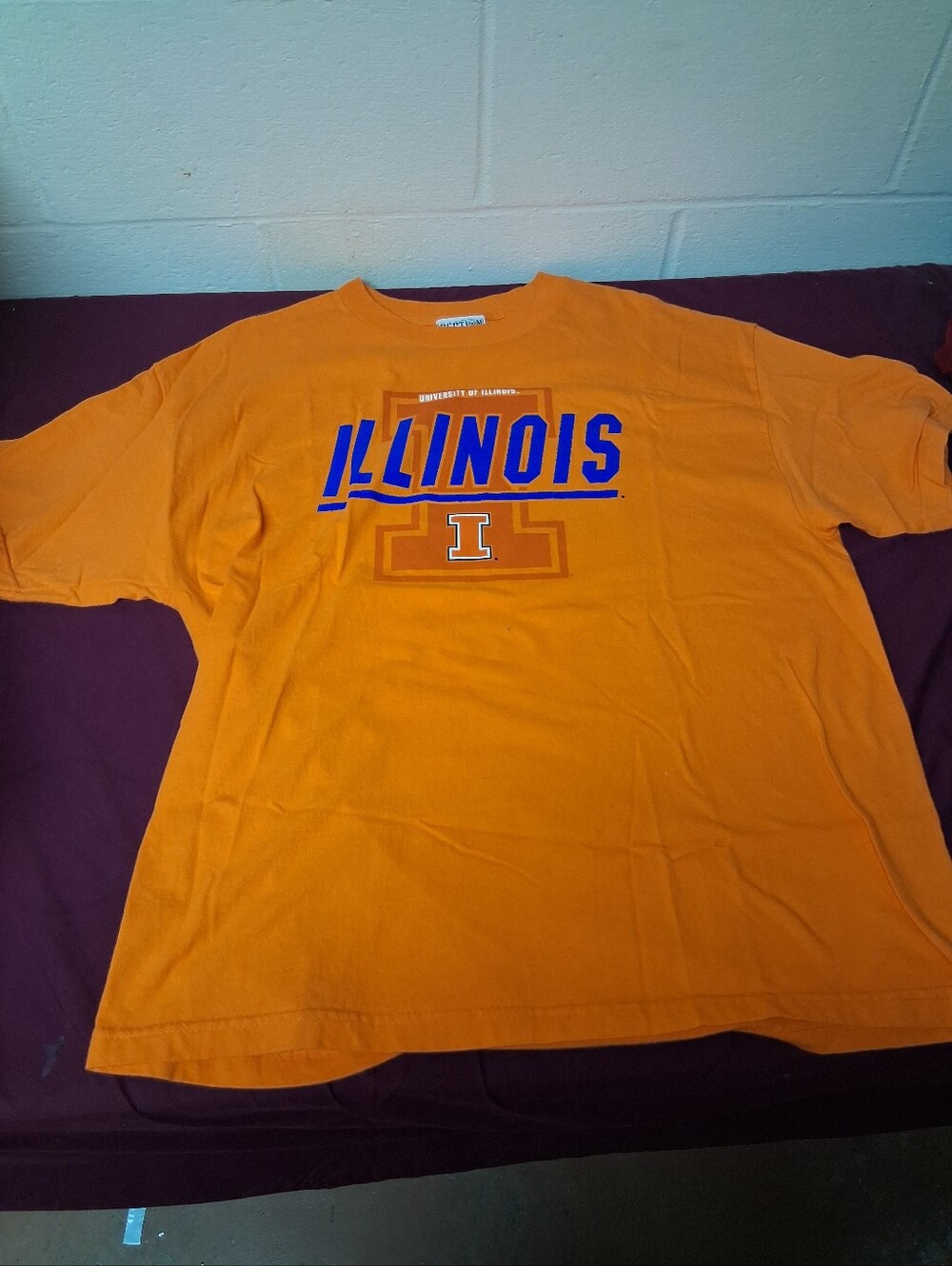 University Of Illinois Men's XL Orange T-Shirt.